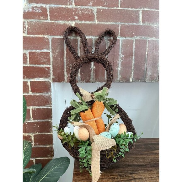 Rustic Easter bunny wreath - Picture 1 of 10